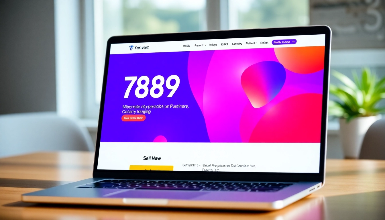 789f website homepage showing modern interface with vibrant branding and professional design for user engagement.