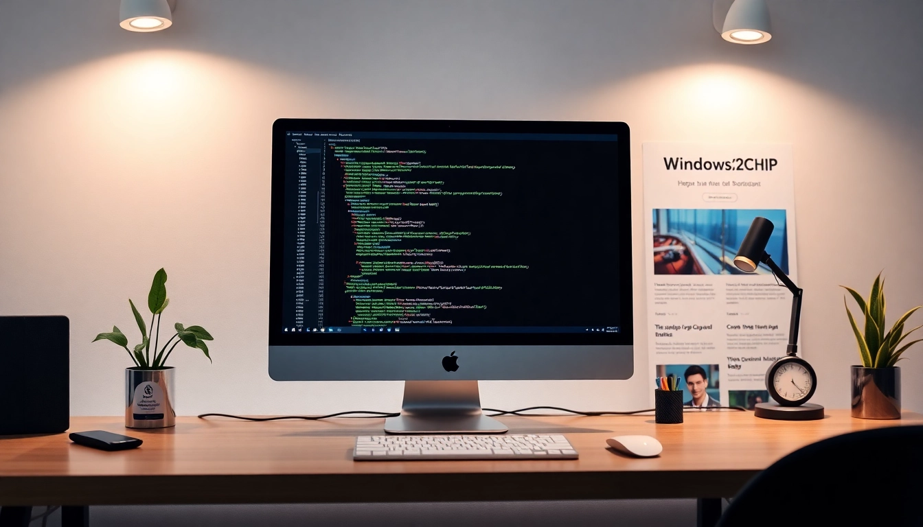 Visual of a Windows software development environment showcasing https://32win.cheap for professional tech solutions and applications.