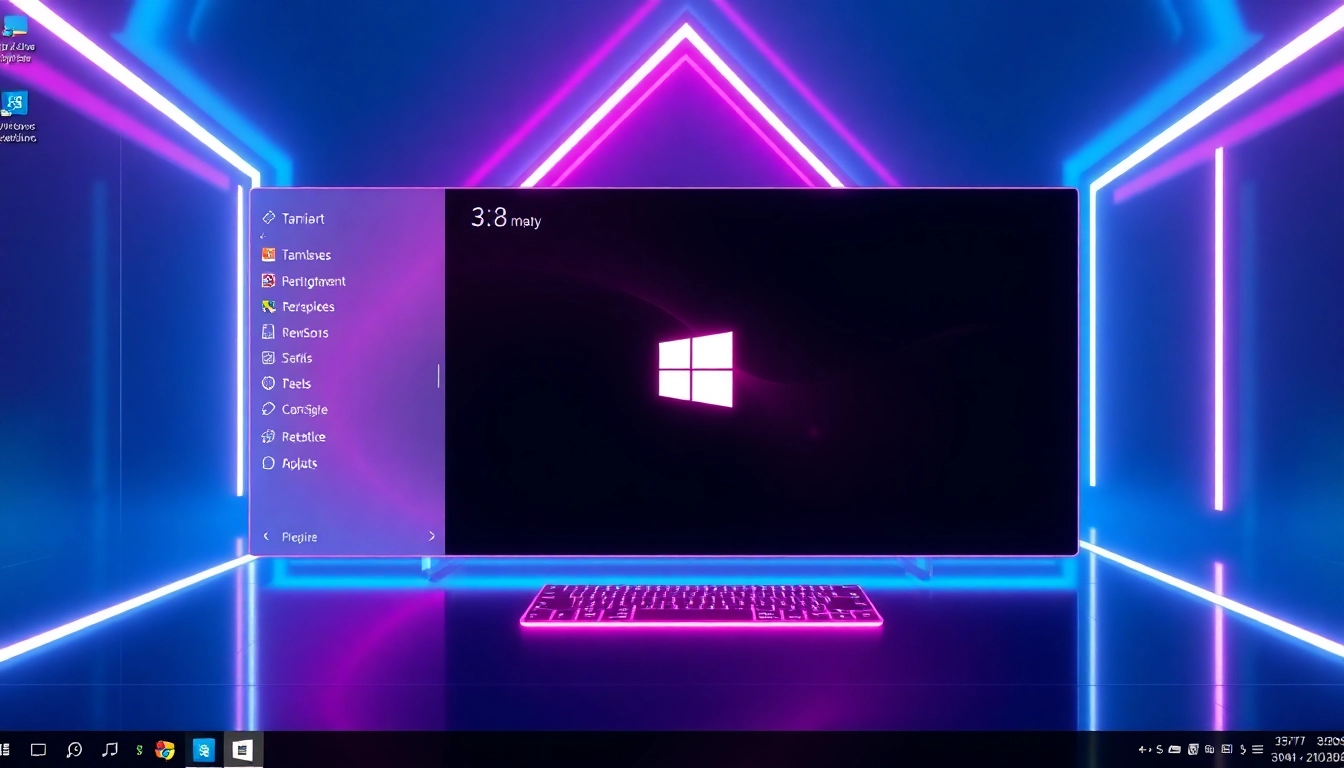 Screenshot illustrating https://32win.show/ featuring modern Windows UI elements and vibrant digital design for ease of use and engagement.