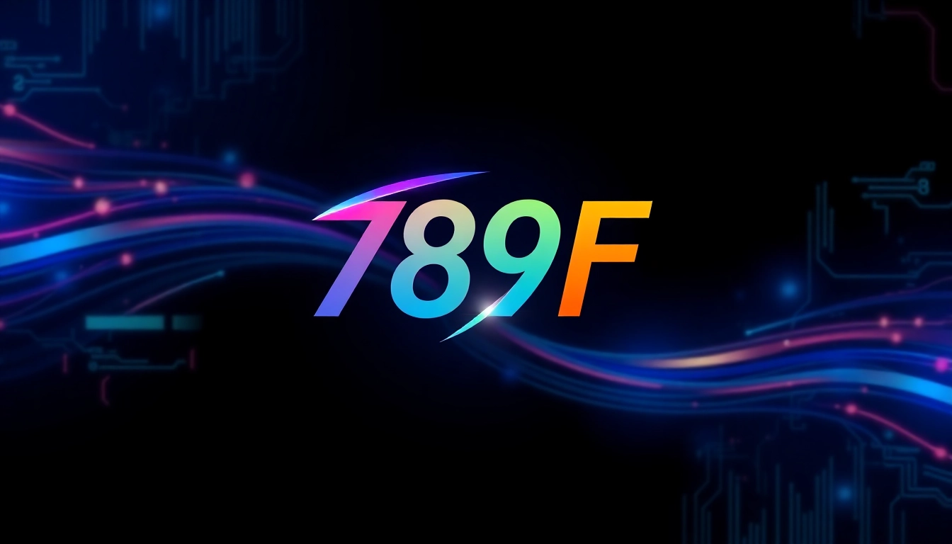 789F logo in vibrant digital design symbolizing online gaming and high-tech services with a sleek modern style, appealing to tech-savvy users.