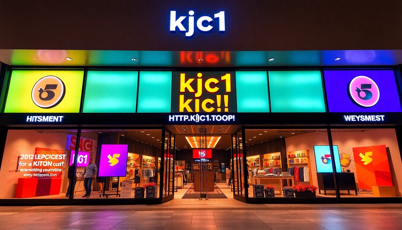 Bold digital marketing agency homepage on https://kjc1.top/ with engaging visuals and professional layout, highlighting brand growth