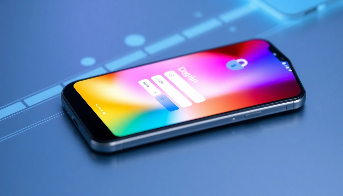 Guide users to Reddybook login with an intuitive login screen on mobile device, highlighting security and ease of access.