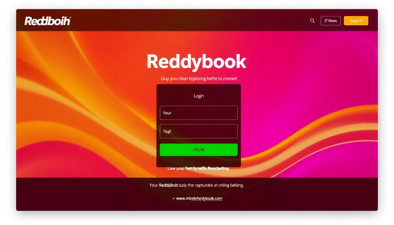 Secure Reddybook Login screen with easy-to-navigate interface for seamless betting access and account management.