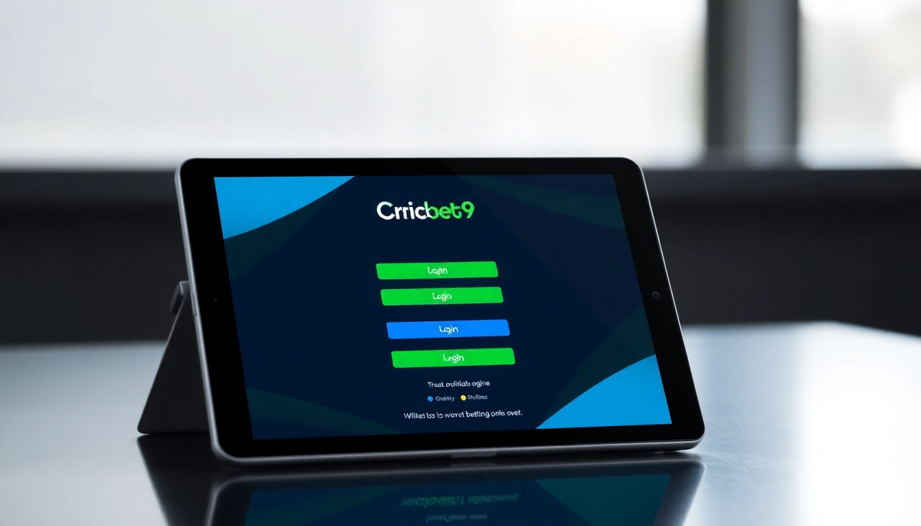 Secure Cricbet99 login screen showcasing easy access for Indian sports bettors with vibrant