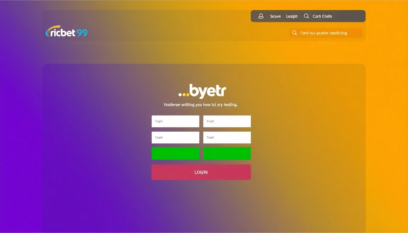 Effortless Cricbet99 Login Guide: Access Your Betting Account Securely